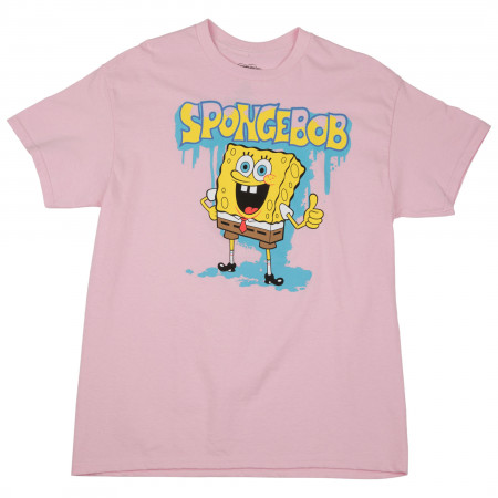 SpongeBob SquarePants Graffiti Drip Junior's T-Shirt